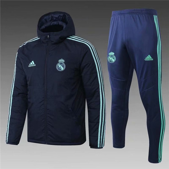 Veste d'entraînement en costume bleu Real Madrid Coton